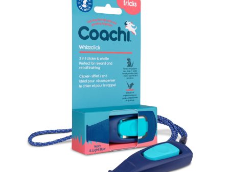 Hondenfluit Cliker Coachi whizzclick navy light blue 41110a on Sale