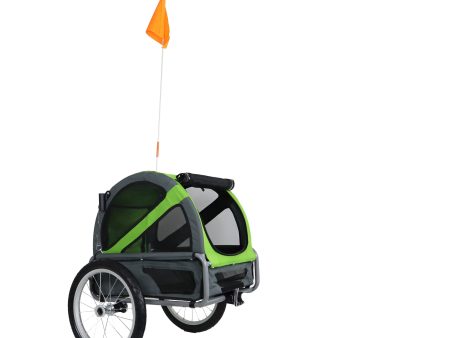 Fietskar honden Doggyride fietskar mini 20 groen grijs cabin only Online now