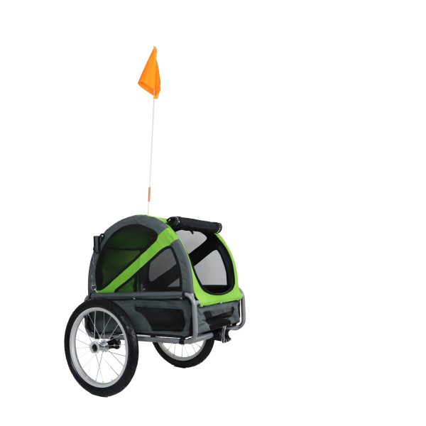 Fietskar honden Doggyride fietskar mini 20 groen grijs cabin only Online now