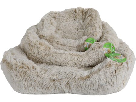 Honden katten manden Boon Divan Fluffy 50x40cm antraciet ivoor super zacht on Sale