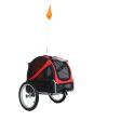 Fietskar honden Doggyride fietskar mini 20 Rood zwart cabin only For Cheap