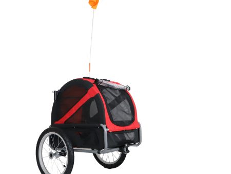 Fietskar honden Doggyride fietskar mini 20 Rood zwart cabin only For Cheap