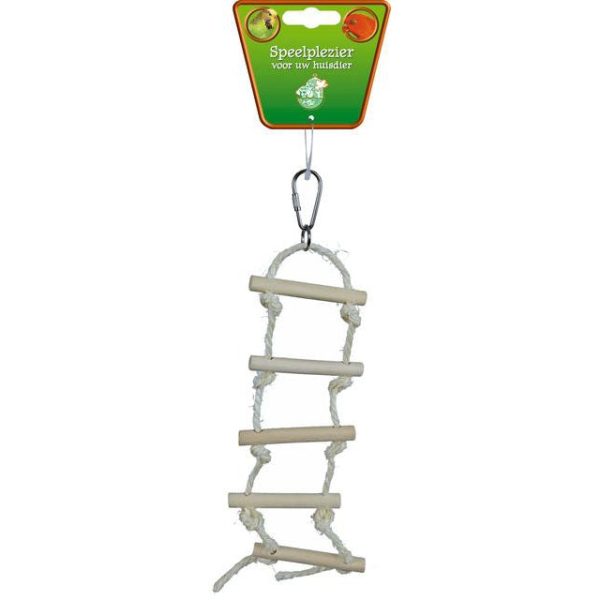 Vogelspeelgoed Boon touwladder met houten treden 30cm Online now