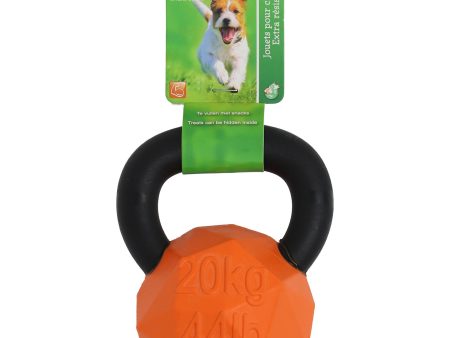 Honden speelgoed Boon hond speelgoed kettlebell rubber+nylon oranje zwart 14cm Cheap