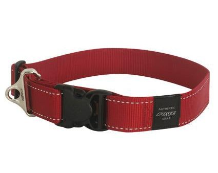 Rogz Landing strip halsband Rood XXL 50-80 Cm For Sale