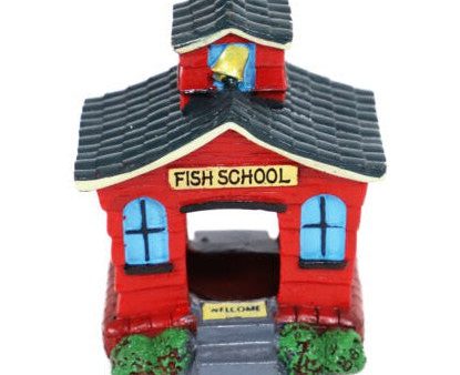 aquarium decoratie Boon aqua deco ornament visschool rood 10cm For Discount