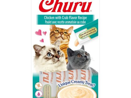 Katten snoepjes Churu Puree kip met krab For Sale