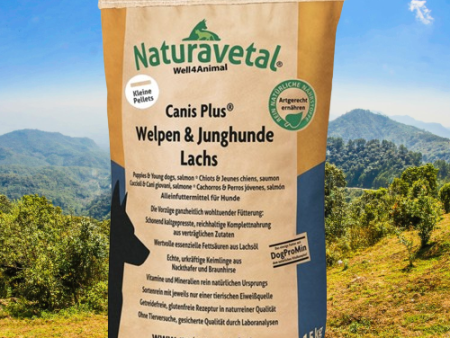 Naturavetal Canis Plus Pup & Jonge honden zalm (kleine brokjes) Online