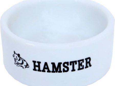 Hamster eetbak steen wit, Ø 6 cm. Discount