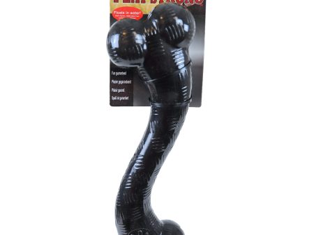 Hondenspeelgoed Play Strong rubber  S  bot 30 cm, zwart. Sale