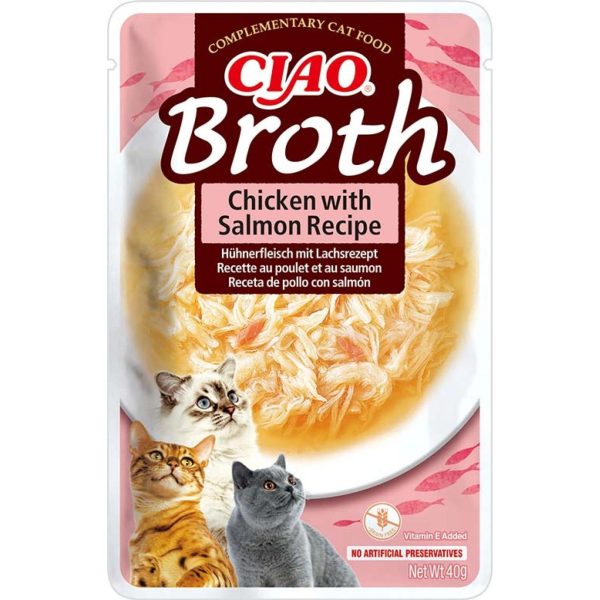 Katten snoepjes soepjes CIAO broth Kip & Zalm Fashion