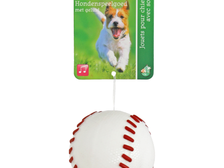 Honden speelgoed Boon hond speelgoed basketbal TPR met piep wit 6 of 8 cm Online Hot Sale