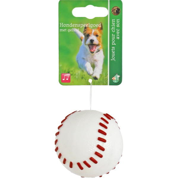 Honden speelgoed Boon hond speelgoed basketbal TPR met piep wit 6 of 8 cm Online Hot Sale