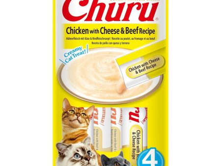 Katten snoepjes Churu Puree rund met kaas on Sale