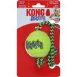 Honden speelgoed Kong hond Squeakair tennisbal met piep en touw, medium. For Sale