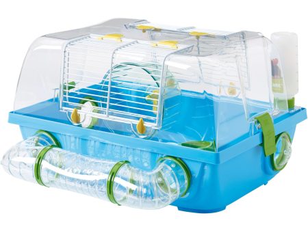 Savic hamsterkooi met buis Spelos metro, blauw. Online