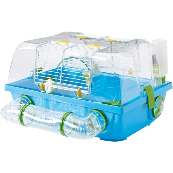 Savic hamsterkooi met buis Spelos metro, blauw. Online