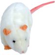 Boony Natural Decoration rat pluche liggend wit, 22 cm. on Sale