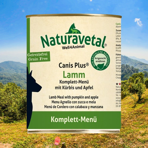 Naturavetal Canis Plus Compleet-Menu Lam met Pompoen en Appel Online now