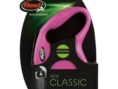 Flexi rollijn CLASSIC tape M, 5 meter roze. on Sale