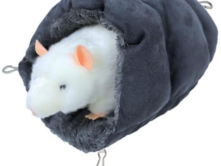 Hamster slaapzak pluche grijs, 25 cm. Online now