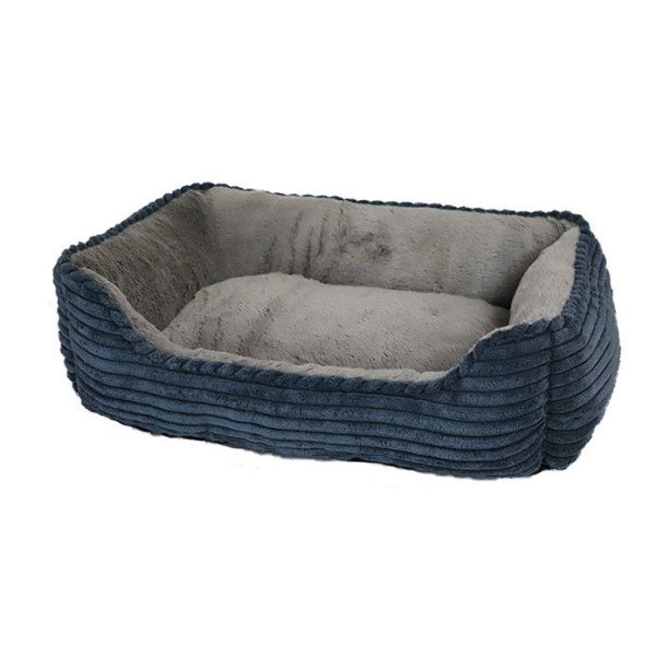 Honden katten manden Boon Divan Corduroy 50x40 cm Blauw Grijs Online Hot Sale