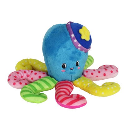 Hond speelgoed Boon hond octopus pluche multicolor+piep 22 37 cm Supply